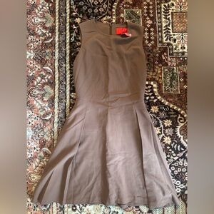 ZSpoke by Zac Posen Brown Fit & Flare Dress - Tailored Elegance